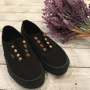 Girls Black Vans